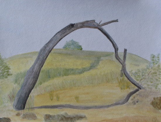 Peaked Hill Arch, Russell Steven Powell watercolor on paper, 11x15