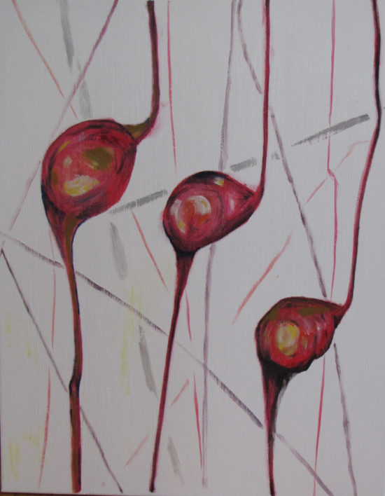 Winter Pods, 3 p.m., Russell Steven Powell oil on canvas, 24x30