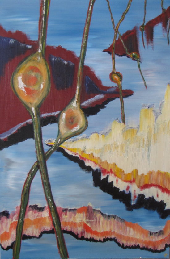 Great Pods of Sargasso, Russell Steven Powell oil on canvas, 36x24