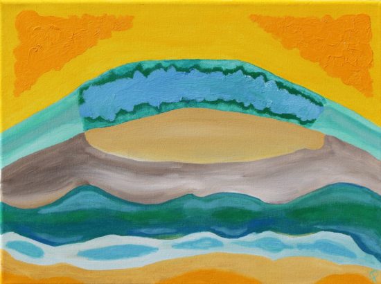 Florida Coast 12, Russell Steven Powell acrylic on canvas, 12x16