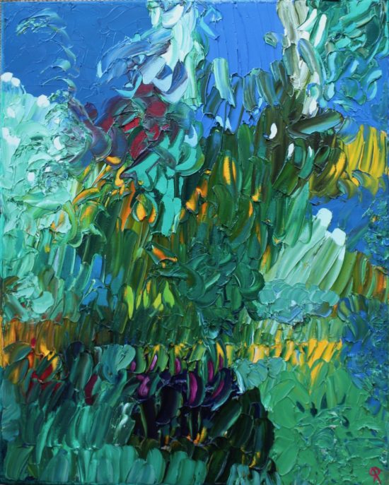 The Paletteable Garden 4, Russell Steven Powell oil on canvas, 20x16