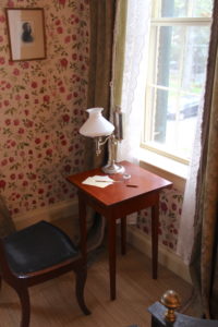 Emily Dickinson's writing desk and window. (Jonathan A. Wright photo)