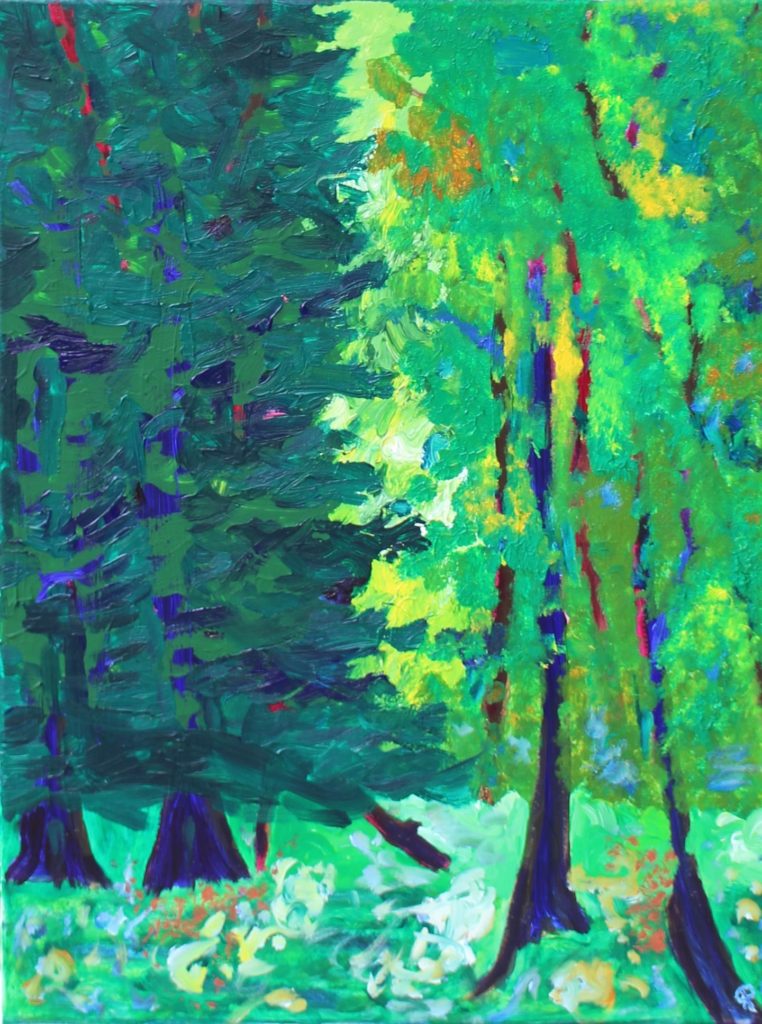 Glade, Russell Steven Powell acrylic on canvas, 18x24