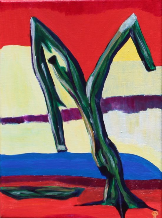 Florida Tree, Russell Steven Powell acrylic on canvas, 12x9