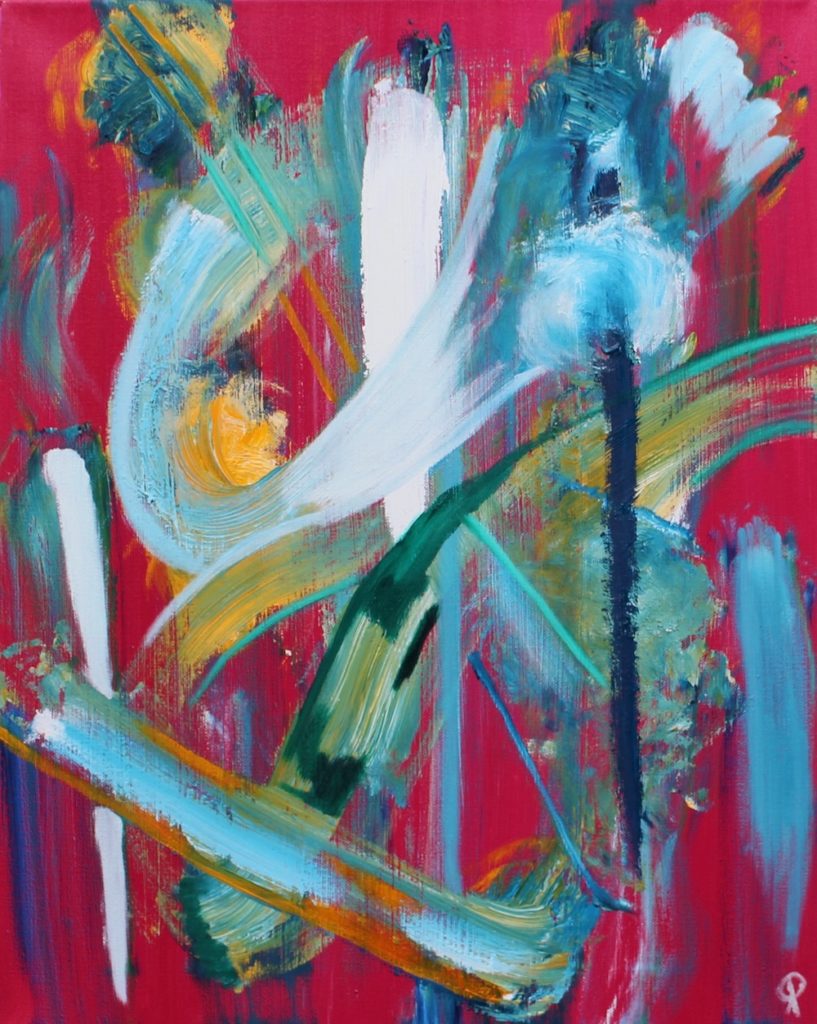 Splash, Russell Steven Powell oil on canvas, 20x16