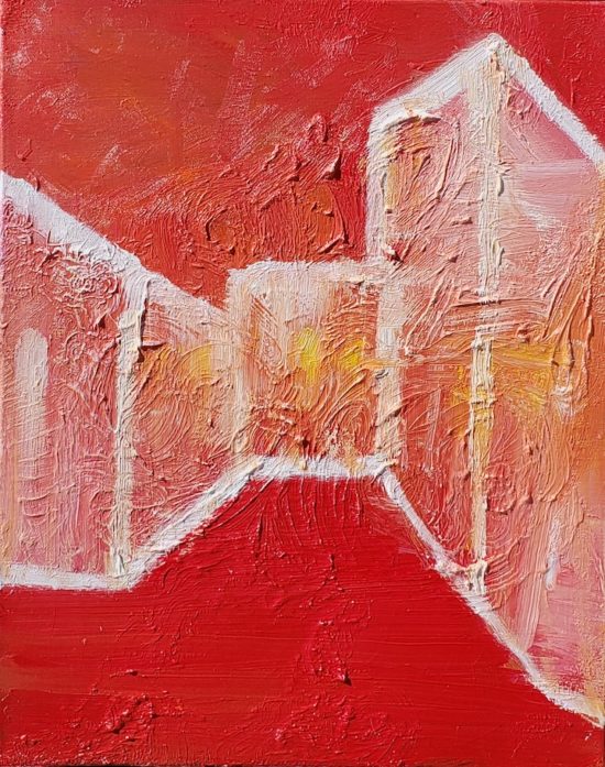 Abstract 90, Russell Steven Powell oil on canvas, 20x16